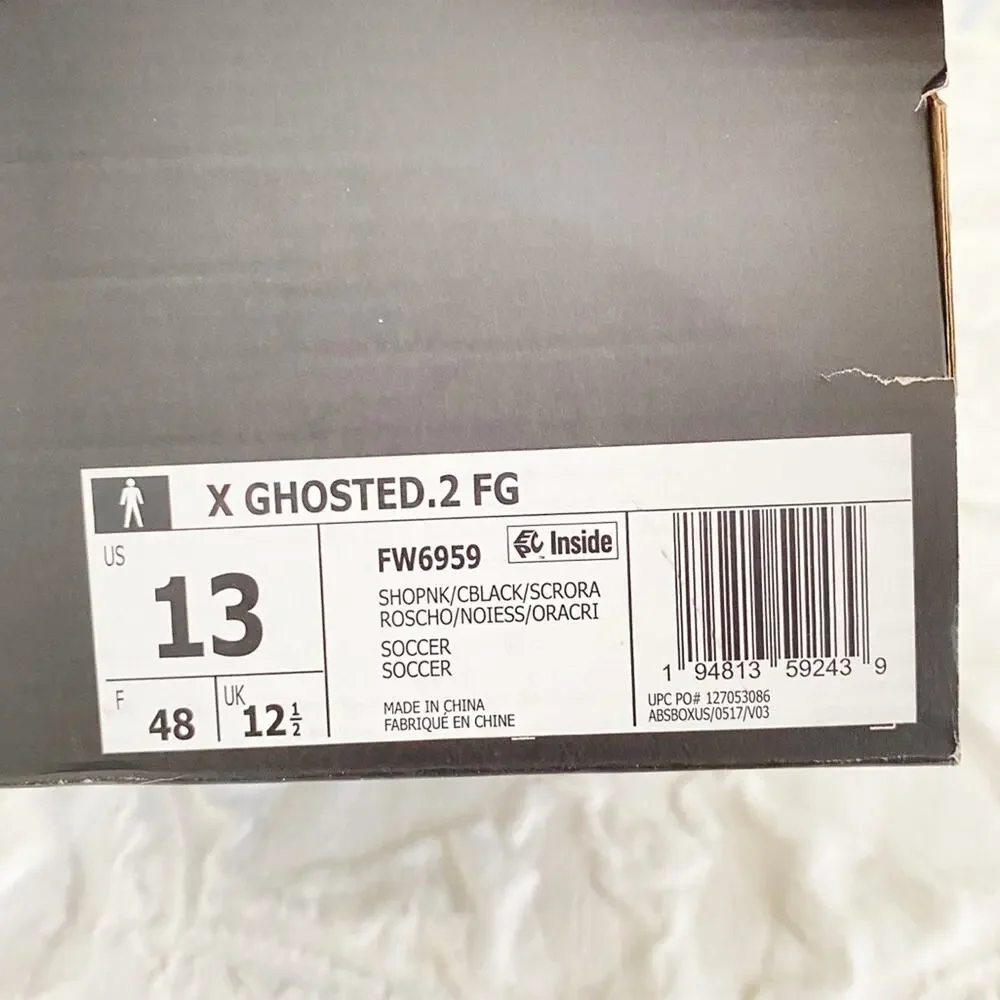 Adidas X Ghosted.2 FG-Shock Ground Soccer Shoes Size 13 New $120